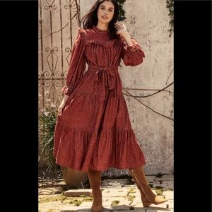 Mountain dress burgundy California